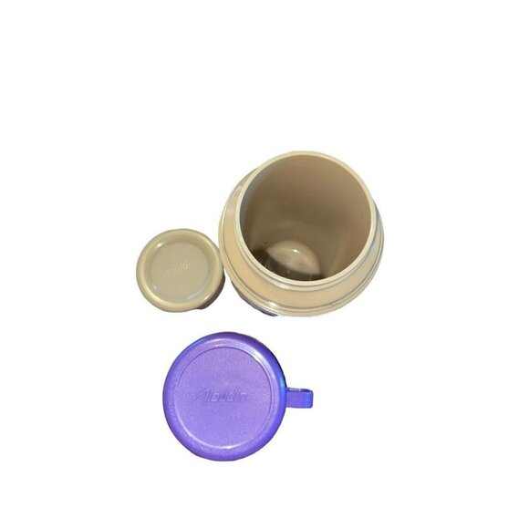 - Vtg Mickey Mouse Minnie Aladdin Plastic Thermos Blue Disney Princess Kni… - Picture 5 of 7